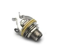 Jack di uscita mono multi-contatto 6.35 da 2 pezzi Jack da 1/4 Doppi puntali positivi e doppia messa a terra for un segnale acustico ottimale(Nickel 2pcs)