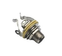 Jack di uscita mono multi-contatto 6.35 da 2 pezzi Jack da 1/4 Doppi puntali positivi e doppia messa a terra for un segnale acustico ottimale(Nickel 2pcs)