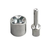 Jack Drill Adapter - Drill Bit Adapter | Universal Steel Anti-Rust Attachment | Anti Rust Steel Heavy Duty For RV Boat Car Truck Towing Mower Equipment Cargo Floor Outdoor Garage