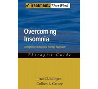 Jack Edinger Colleen Carney Overcoming Insomnia (Tascabile) Treatments That Work