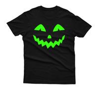 Jack Face Glow In Dark Halloween Unisex T Shirt Uomo Donna Costume Regalo #H2
