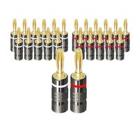 Jack for connettore a banana for amplificatore a doppia vite con spina a banana in rame puro placcato oro(12 Pieces)