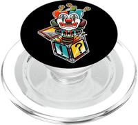 Jack in the Box Clown Jester Spooky Creepy PopSockets PopGrip per MagSafe