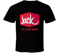 Jack in The Box T-Shirt Casual Graphic Tops Black XXL