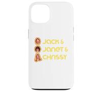 Jack & Janet & Chrissy Three's Company Roommate Faces Retro Custodia per iPhone 13
