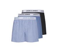JACK & JONES 3 Pack Jactokyo Woven Boxers-Confezione da 3, Nero, x_l (Pacco da 3) Uomo