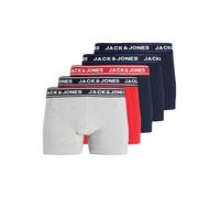 JACK & JONES 5 Pack Poly Jachector Solid Trunks-Confezione da 5 Pezzi, Chiaro Grigio Melange, L (Pacco da 5) Uomo