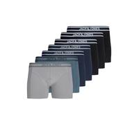 JACK & JONES 7 Pack Jacjohn Solid Trunks-Confezione da 7 Pezzi, Nero, x_l (Pacco da 7) Uomo
