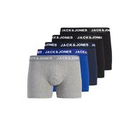 JACK&JONES ACCESSORIES Jacbasic Plain Trunks - Confezione da 5 pezzi, Trunks, Uomo, Nero (Black/Detail:Black - Navy blazer - Surf the web - LGM), S