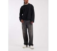 Jack & Jones - Alex - Jeans ampi nero slavato W34 L32