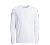 Jack & Jones Essentials - Maglietta a maniche lunghe bianca-Bianco XXL