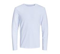 JACK & JONES - BASIC O-NECK TEE L/S NOOS, maglione Uomo, Bianco (Weiß (Optical White)), Medium