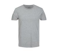 Jack & Jones Basic O-Neck Tee, Maglietta a Maniche Corte Uomo, Grigio (Light Grey Melange), XX-Large