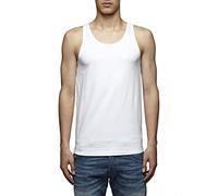 Jack & Jones Basic Tank Top - Canotta, colletto tondo, senza maniche, uomo Bianco (Blanc (White)) M, 1 Pezzo