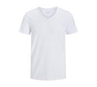Jack & Jones - Basic V-Neck Tee S/S Noos, T-Shirt Uomo, OPT White, XL