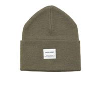 JACK & JONES Beanie Jaclong Knit-Berretto Noos, Oliva impolverato, Taglia Unica Uomo
