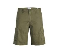Jack&Jones bermuda in cotone con tasconi verde militare XL