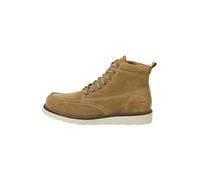 Jack & Jones - Scarponcini stringati in pelle scamosciata color cuoio-Marrone 44