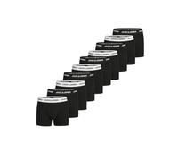 JACK & JONES Boxer da uomo, confezione da 10 pezzi, in cotone, basic trunks jacanton, biancheria intima retrò, pantaloncini elasticizzati, colore nero, bianco, S, M, L, XL, XXL, 3XL, 5x nero/nero e 5x