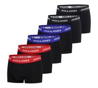JACK & JONES Boxer da uomo, confezione da 6 pezzi, Basic Trunk, boxer elasticizzati, biancheria intima, in cotone, nero, rosso, verde, blu, grigio, S, M, L, XL, XXL, 3XL, 4XL, 5XL, 6XL, 7XL, 8XL, M