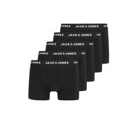 JACK & JONES Jachuey Trunks 5 Pack Noos Boxer, Nero (Black), Small (Pacco da 5) Uomo