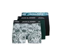 JACK & JONES Boxer 'JACAdrian' petrolio / verde scuro / nero / bianco Uomo JACK & JONES XL