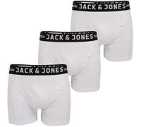 Jack & Jones - Confezione da 3 boxer aderenti bianchi-Bianco M