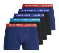 JACK & JONES Boxer 'Lee' blu / rosso scuro / nero / bianco Uomo JACK & JONES XL