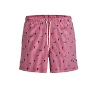 Jack&Jones boxer mare uomo a righe rosso bianco