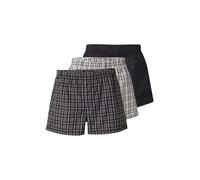 Jack & Jones - Confezione da 3 boxer neri a quadri-Nero XL