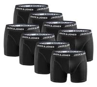 JACK & JONES Boxer Uomo Confezione da 8 - Comodi Boxer Uomo in Cotone - Mutande Aderenti Uomo - Intimo Elastico Per Tutti I Giorni, Mix bianco e nero, XL