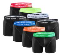 JACK & JONES Boxer Uomo Confezione da 8 - Comodi Boxer Uomo in Cotone - Mutande Aderenti Uomo - Intimo Elastico Per Tutti I Giorni, Mix di colore nero, S