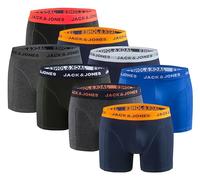JACK & JONES Boxer Uomo Confezione da 8 - Comodi Boxer Uomo in Cotone - Mutande Aderenti Uomo - Intimo Elastico Per Tutti I Giorni, Colori misti, S
