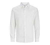 JACK & JONES Boy Hemd Junior Camicia a Maniche Lunghe, Bianco, 176 Bambini e Ragazzi