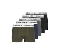 Jack & Jones Boy's JACBASIC White WB Trunks 5 Pack JNR Boxershorts, Black/Pack:Black-Navy Blazer-DGM-Forest Night, 164