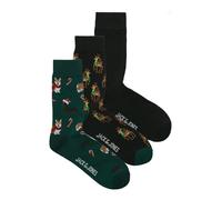 JACK & JONES Calzino 'JACXMAS' blu notte / caramello / smeraldo / bianco Uomo JACK & JONES 41-46
