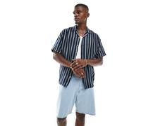 JACK & JONES Camicia 'JJEEnzo' blu notte / offwhite, Taglia L