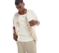JACK & JONES Jjejeff Solid Resort Maglietta S/S SN Camicia a Maniche Corte, Raggio di Luna, L Uomo