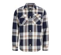 JACK & JONES Camicia a Maniche Lunghe da Uomo Jjedarren LS Noos, Blazer Blu Marine, M