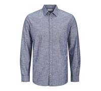 Jack & Jones Camicia a Maniche Lunghe da Uomo Jjesummer LS SN, Denim Sbiadito, L