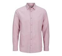 Jack & Jones Camicia a Maniche Lunghe da Uomo Jjesummer LS SN, Rosa Nectar, XL