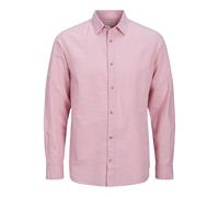 JACK & JONES Jjesummer-Maglietta LS SN Camicia a Maniche Lunghe, Rosa Nectar, XL Uomo