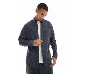 Jack & Jones - Camicia blu navy testurizzata a righe S