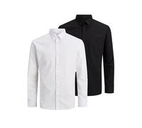 JACK & JONES Camicia business 'Joe' nero / bianco Uomo JACK & JONES 36 nero / bianco