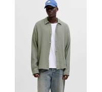 Jack & Jones - Camicia color alga-Verde XXL