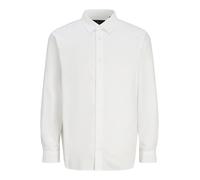 JACK & JONES Camicia da Uomo a Maniche Lunghe, Colletto Classico e Chiusura a Bottoni, Colore:Bianco, Taglia:XXL