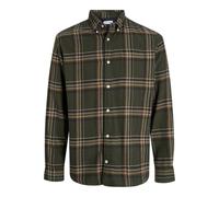 JACK & JONES Camicia da Uomo Jjeclassic Flanella Check LS SN Pls, colofonia, XXL