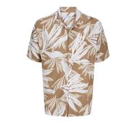 JACK&JONES PLUS Jjejeff Tropical AOP Resort Maglietta SN Pls Camicia a Maniche Corte, Coriandolo, 6XL Uomo