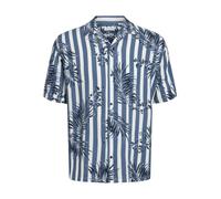 JACK & JONES Camicia da Uomo Jjjeff Resort AOP, Blu Sensini, L