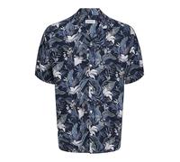 JACK & JONES Jjejeff Tropical AOP Resort Maglietta SS SN Camicia a Maniche Corte, Sky Captain, XS Uomo